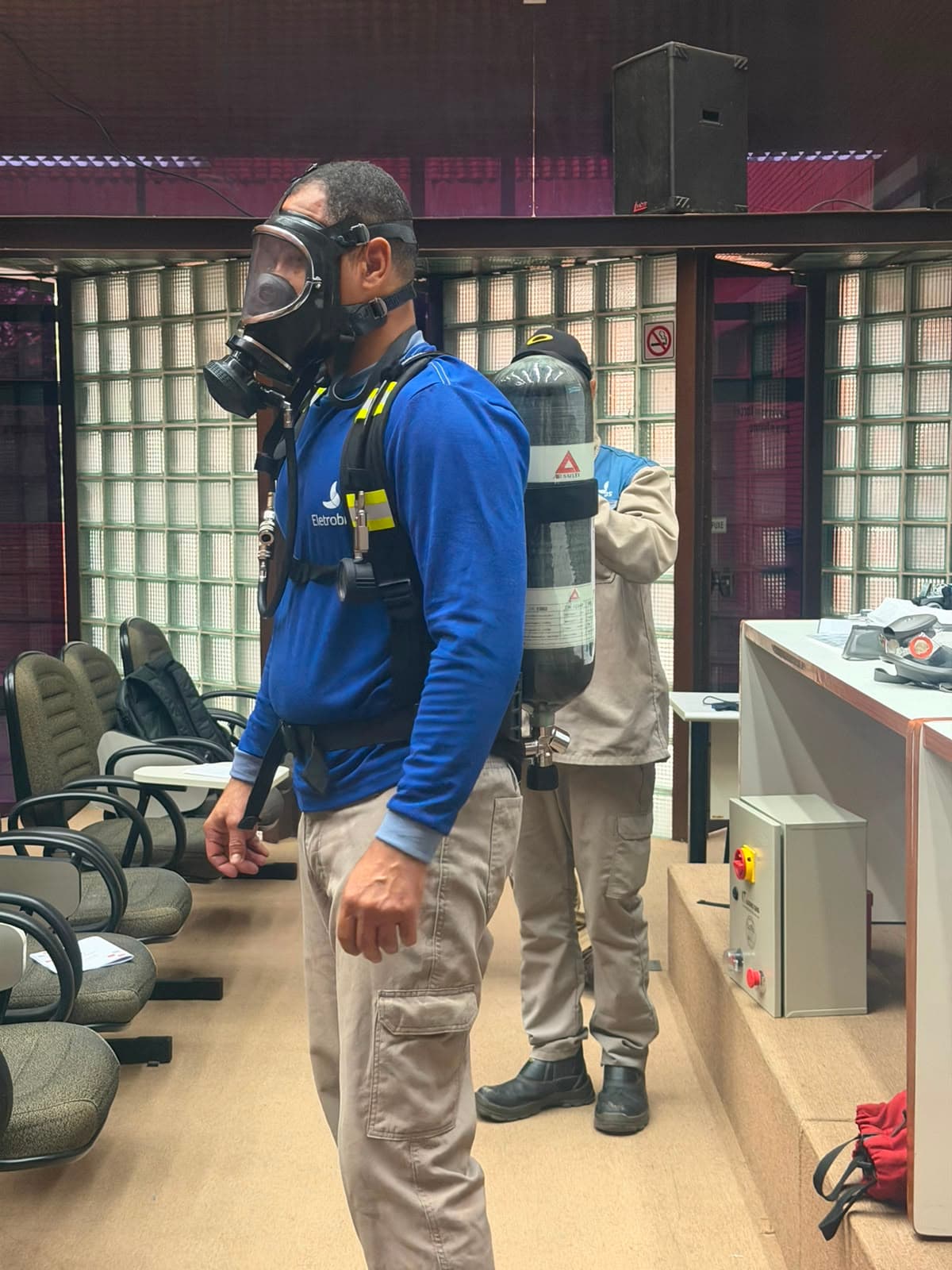 Treinamento prático de proteção respiratória